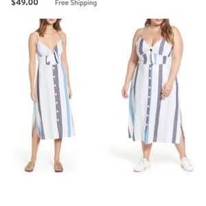 BP. Blue striped sundress 4X